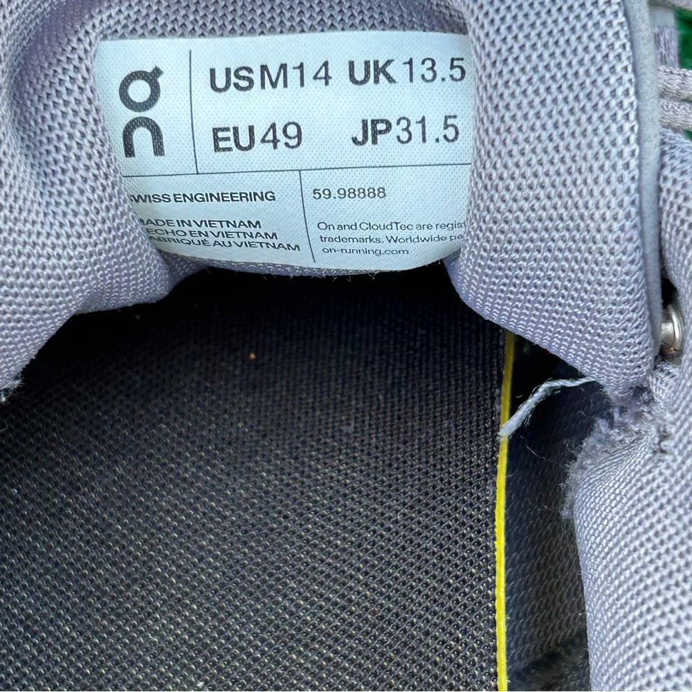 On Running Gray and Orange Athletic Shoes - Picture 9 of 9